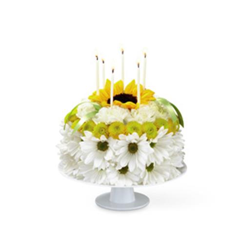 FTD Birthday Smiles Floral Cake